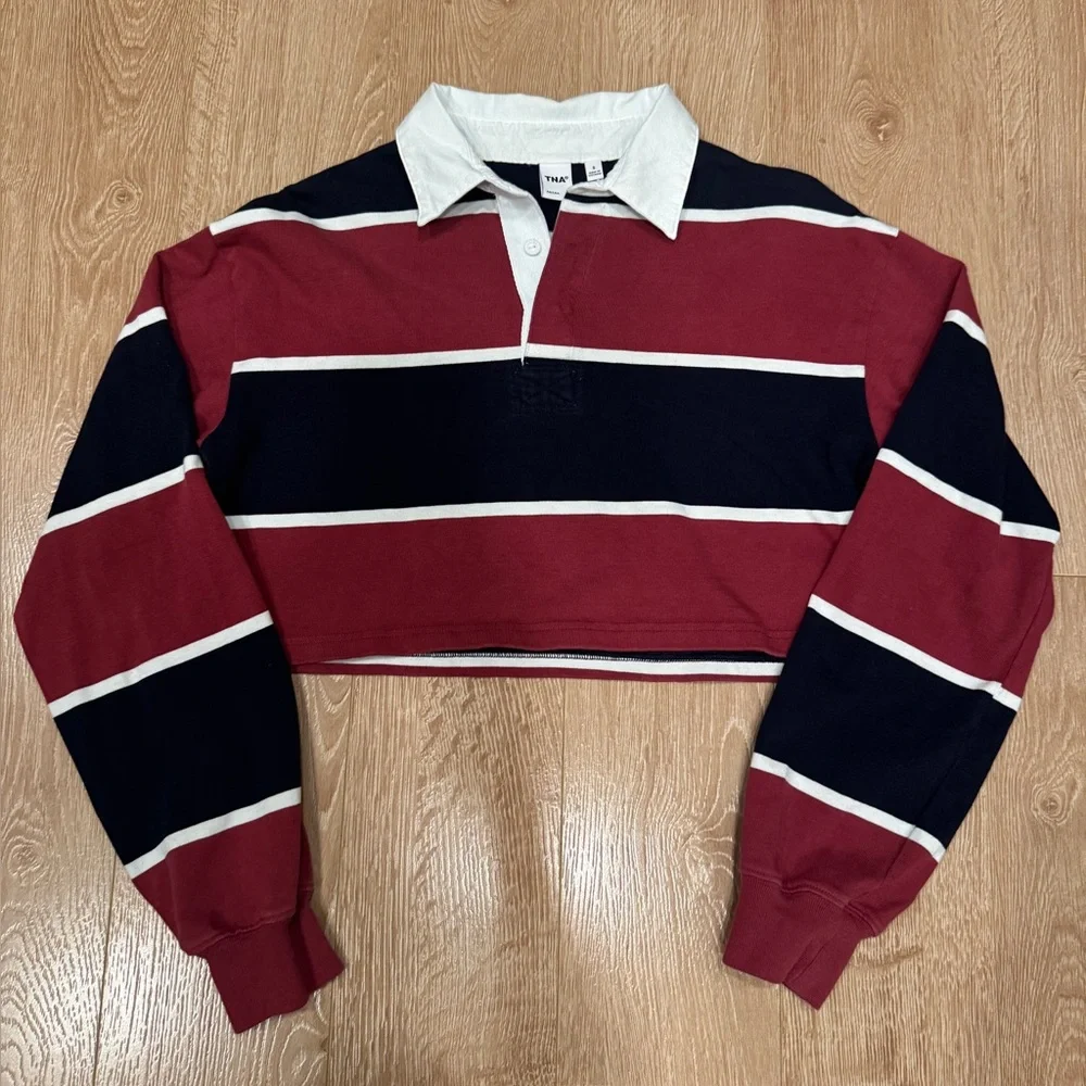 Aritzia TNA Cropped Rugby Shirt - Picture 2 of 4